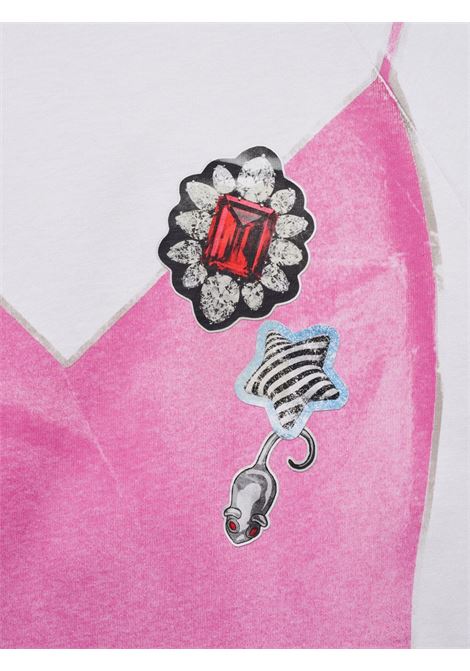 Pink and white Trompe L'Oleil dress Marc Jacobs - women MARC JACOBS | 2S5RDR083C14178
